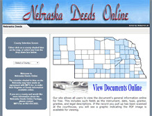 Tablet Screenshot of nebraskadeedsonline.us